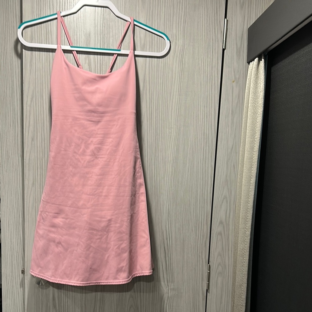 HALARA Pink Spaghetti Strap Dress